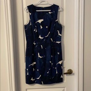 Blue floral dress